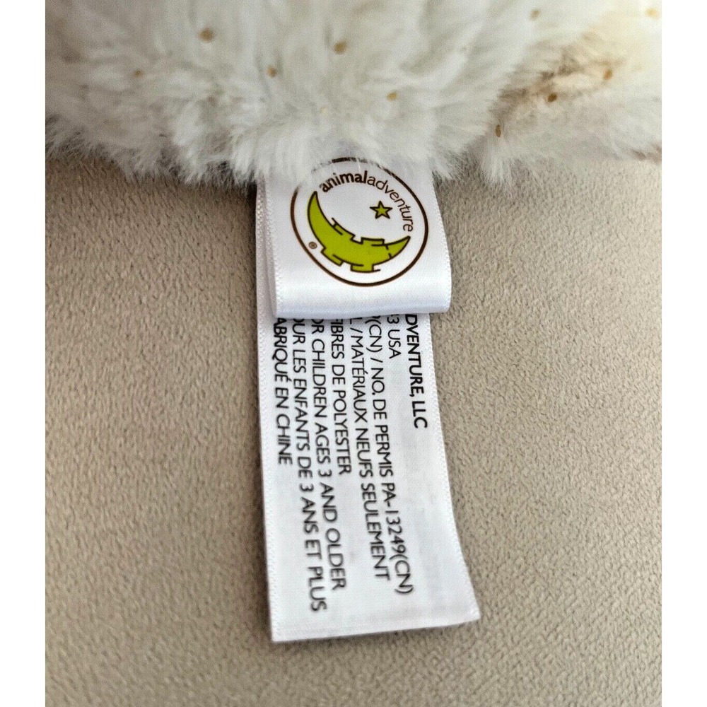 Animal Adventure plush Sleepy Lamb 8" Excellent Used Condition - Picture 4 of 5